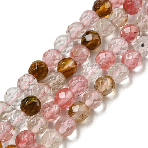 Tigerskin Glass Beads Strands G-E571-A07-04-1