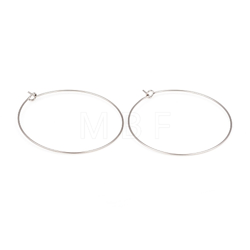 316L Surgical Stainless Steel Hoop Earring Findings STAS-G229-07P-04A-1