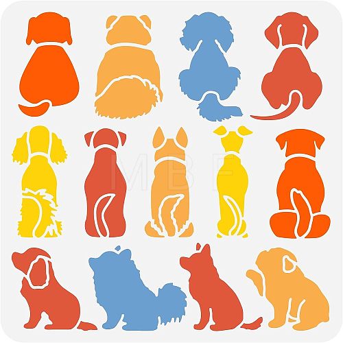 PET Hollow Out Drawing Painting Stencils DIY-WH0383-0089-1