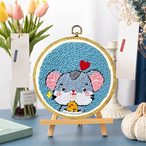 DIY Punch Embroidery Beginner Kits PW-WG3DC73-01-1