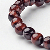 Natural Tiger Eye Round Bead Stretch Bracelets BJEW-L594-B03-2