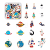 Craftdady 36Pcs 18 Styles Baking Painted Alloy Pendants FIND-CD0001-02-29
