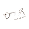 Open Heart Stud Earrings EJEW-I259-01P-2