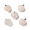 Natural Rose Quartz Pendants G-F820-10A-08-1