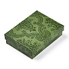 Flower Printed Cardboard Jewelry Boxes CBOX-T006-08C-2