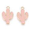 Light Gold Plated Alloy Pendants ENAM-T009-12B-2