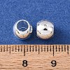Brass European Beads KK-C157-51S-3