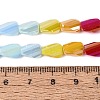 Electroplate Opaque Glass Beads Strands EGLA-N022-10A-B01-4