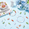 100Pcs 5 Colors Transparent Acrylic Beads OACR-SP0002-41-4
