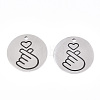 Non-Tarnish 201 Stainless Steel Pendants LS-STAS-T064-38P-29-2