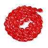 Transparent Imitation Jade Glass Beads Strands GLAA-N005-T8mm-D12-2