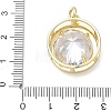 Brass Pave Clear Cubic Zirconia Pendants KK-CBA56EF-36B-G-3