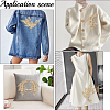 4Pcs 2 Styles Flower Shape Polyester & Sequin Cloth Iron On Patches DIY-CY0003-79-5