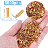 3000Pcs Silver Lined Glass Bugle Beads SEED-ME0001-29-2