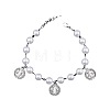 Iron Flat Round with  Saint Benedict Charm Bracelets HP3576-4