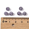 Polymer Clay Rhinestone Beads RB-H284-6MM-Half-371-2