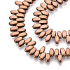 Electroplated Synthetic Non-magnetic Hematite Beads Strands G-T139-65C-3