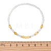 Natural Gemstone & Glass Seed Beads stretch Bracelets for Women BJEW-MZ00344-5
