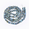 Electroplate Glass Beads Strands EGLA-T018-03-C02-2