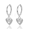 S925 Silver Heart-shaped Earrings Set MG6658-2-1