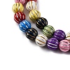 Grooved Resin Beads Strands RESI-M023-01G-G-3