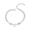 201 Stainless Steel Link Bracelets BJEW-JB12936-2