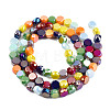 Electroplate Glass Beads Strands EGLA-N002-40B-04-2
