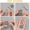  8Pcs 2 Colors Alloy Pendant Keychain FIND-NB0002-91-4