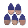 Resin & Walnut Wood Pendants RESI-S358-16G-1