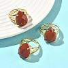 Brass Cuff Open Rings RJEW-D347-04G-3