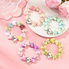 Acrylic Heart Beaded Stretch Bracelets for Kid BJEW-JB14277-1