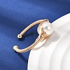 Brass Cuff Open Rings for Women RJEW-D344-01G-2