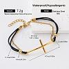 304 Stainless Steel Religion Cross Link Bracelets for Men Women IZ7438-4-1
