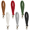 Globleland 6Pcs 6 Colors Cotton Braided Wristlet Straps KEYC-GL0001-14-1