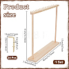 2Pcs Wood Necklace Organizer Display Stands NDIS-WH0016-15B-02-3