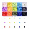 15 Colors Eco-Friendly Handmade Polymer Clay Beads CLAY-X0011-02B-1