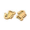 Ion Plating(IP) 304 Stainless Steel Charms STAS-M089-61G-2