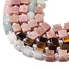 Natural Howlite & Pink Opal & Flower Amazonite & Rhodonite & Tiger Eye Beads Strands G-H333-03A-5