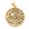 201 Stainless Steel Pendant STAS-E015-14G-1