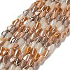 Electroplate Glass Beads Strands X-EGLA-P065-01A-03-1