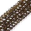 Electroplate Glass Beads Strands EGLA-A034-T6mm-A09-1