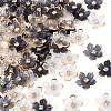 100Pcs 2 Colors Transparent Resin Sakura Flower Bead Caps RESI-TA0005-57-3
