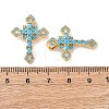 Brass Micro Pave Cubic Zirconia Pendants KK-C143-43B-G-2
