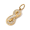 304 Stainless Steel Rhinestone Pendants RB-CBAC900-10G-2