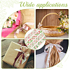 4Bags 4 Colors Printed Artificial Silk Ribbons OCOR-MA0001-82A-5