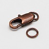 Brass Lobster Claw Clasps KK-KK801-R-2
