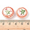 Flower Theme Handmade Porcelain Beads LAMP-D303-06C-01-4