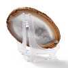 Printed Natural Agate Slice Stone Ornament DJEW-M011-03G-2