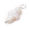 Natural Keshi Pearl Pendants PALLOY-JF02900-01-4