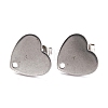 Non-Tarnish 304 Stainless Steel Stud Earring Findings EJEW-O104-15P-1